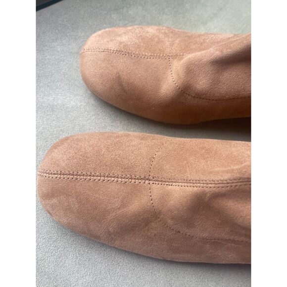 NWT A New Day Women’s Tan Suede Ankle Boots – Size 11 – Block Heel, Side Zip - Picture 6 of 6